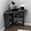 (Dark Grey) Gredos Computer Desk with Shelves 5