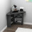 (Dark Grey) Gredos Computer Desk with Shelves 3
