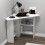 (White) Gredos Computer Desk with Shelves 4