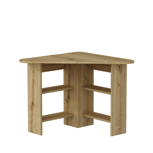 (Sapphire Oak) Gredos Computer Desk with Shelves