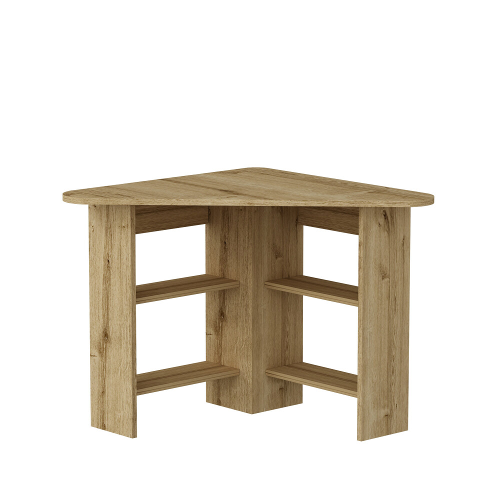 Destina Home (Sapphire Oak) Gredos Computer Desk With Shelves Brown