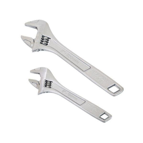 US PRO INDUSTRIAL 4PC Adjustable Wrench Spanner Set Sizes 6", 8", 10", and 12" 2305 2