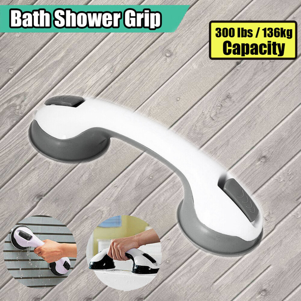 Safety Bathroom Bath Shower Hand Grip Grab Suction Rail Bar Handle