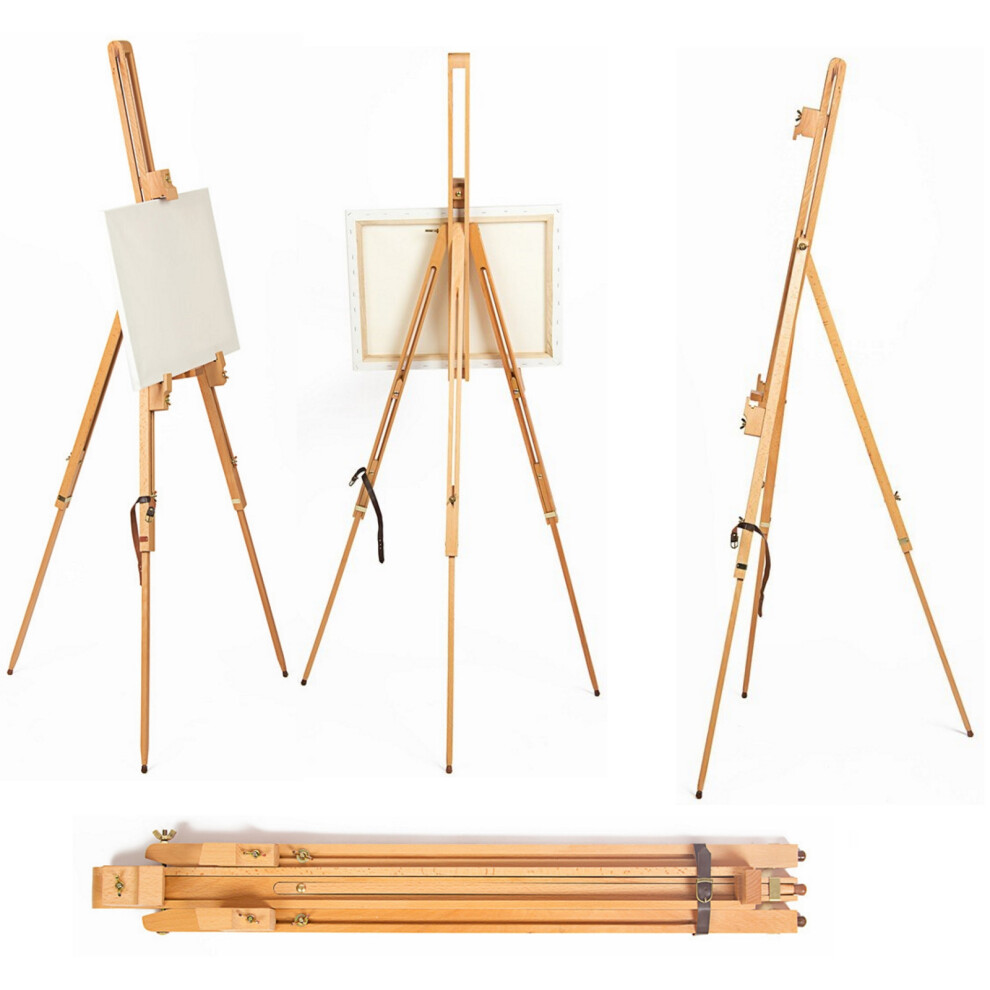 6ft Wooden Adjustable Artist Tripod Painting Studio Display Field Easel B84
