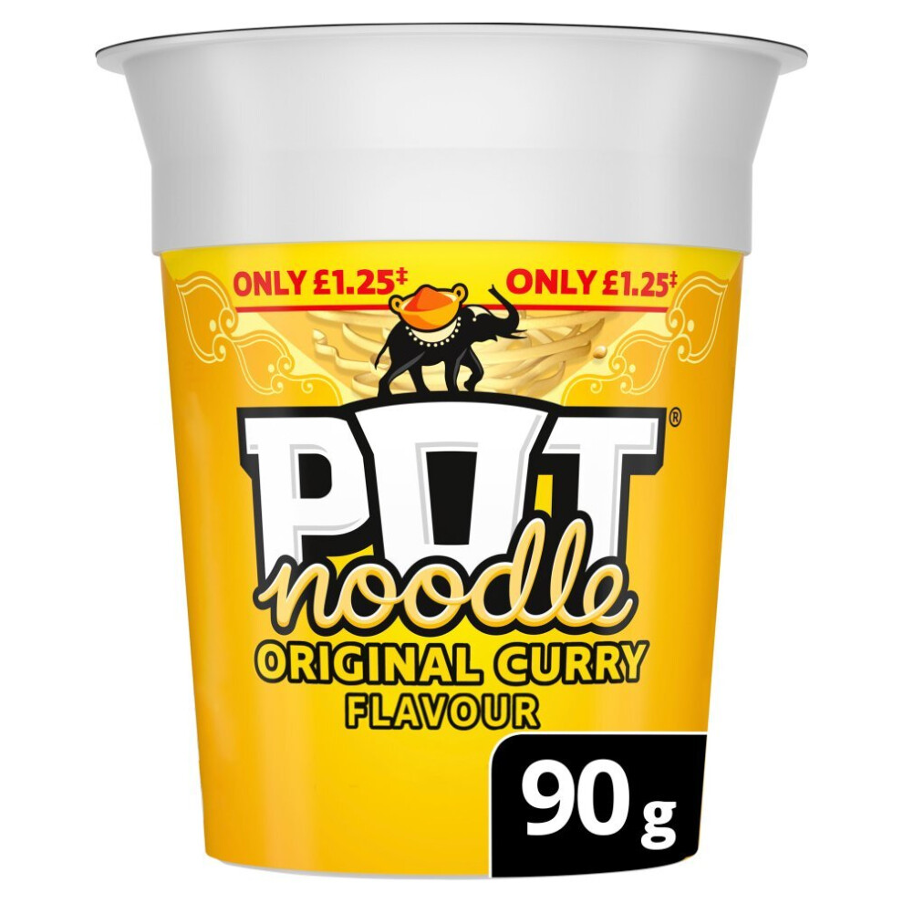 POT noodle Original Curry Flavour 90g (Pack of 12)