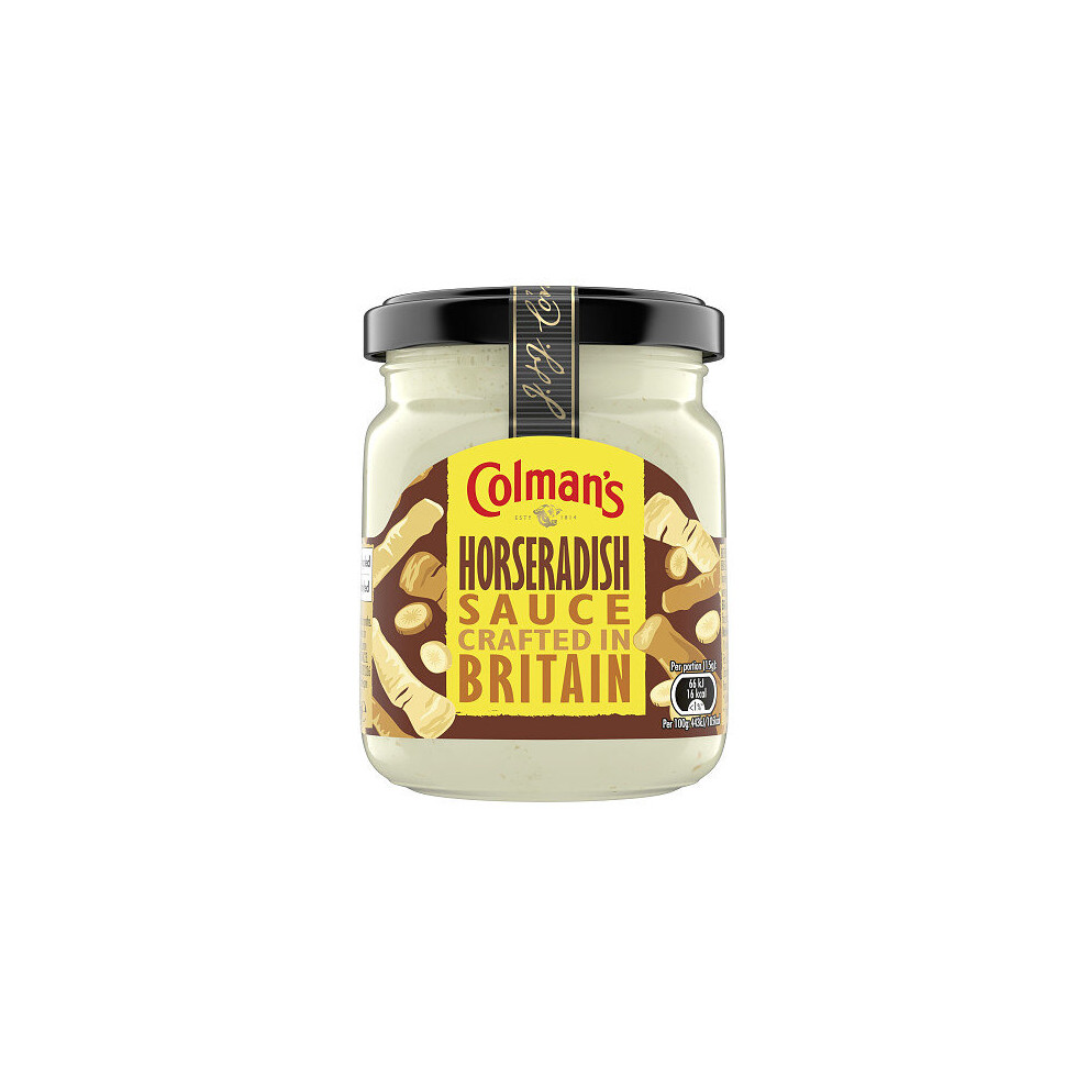 Colman's Sauce Jar Horseradish 136G (Pack Of 6)