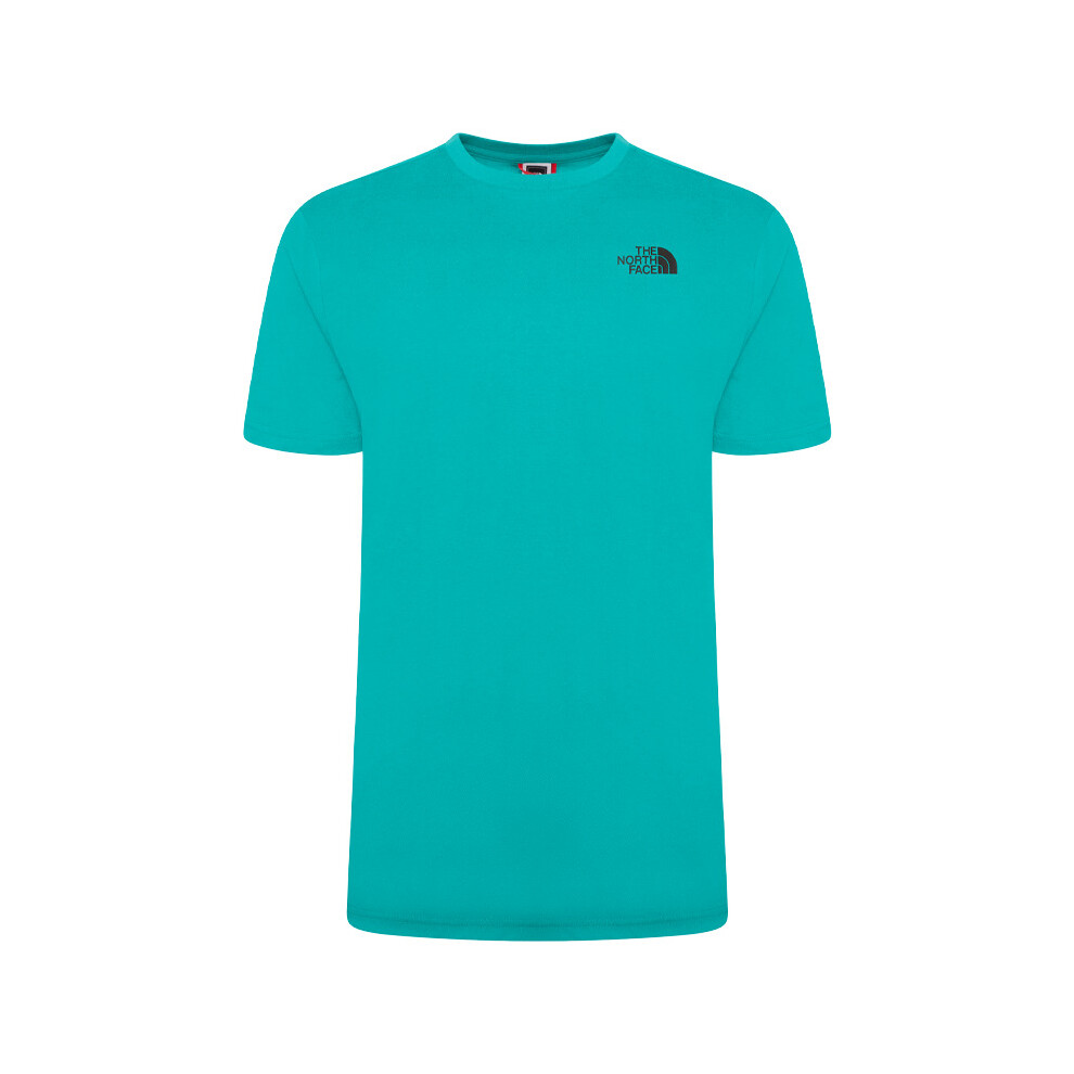 (TNFPORCELAINGREEN-S) The North Face Simple Dome T-shirt Green/Black