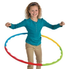 Hula Hoop Ajustable Fente Ensemble 66cm Dia Enfants Sport Aérobics