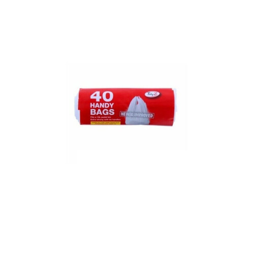 12 X Tidyz 40 Handy Bags Shopping Extra Strong 15L Pedal Bin Liner