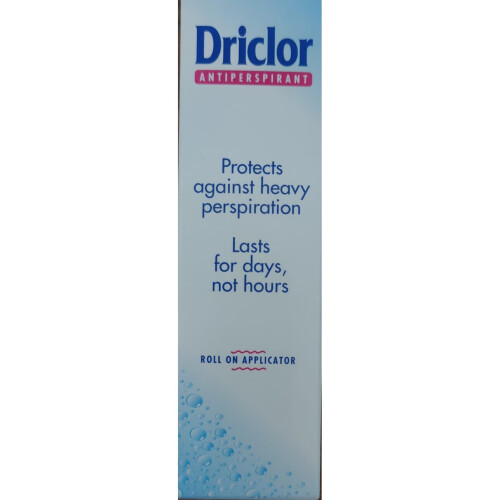 Driclor Antiperspirant Roll On Stops Sweating - 75ml Pack of 3