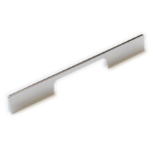 Polished Chrome Square Slim Kitchen Cabinet Pull Handle 224mm