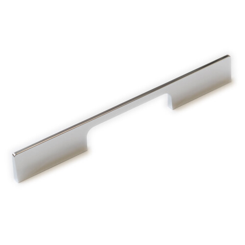 Polished Chrome Square Slim Kitchen Cabinet Pull Handle 224mm