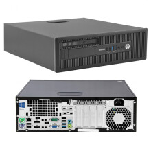 FCS Windows 10 HP 800 G1 SFF Intel Core i5-4570 Desktop PC - 16GB DDR3-256GB SSD & 500GB HDD - 300Mbps Wi-Fi - Refurbished