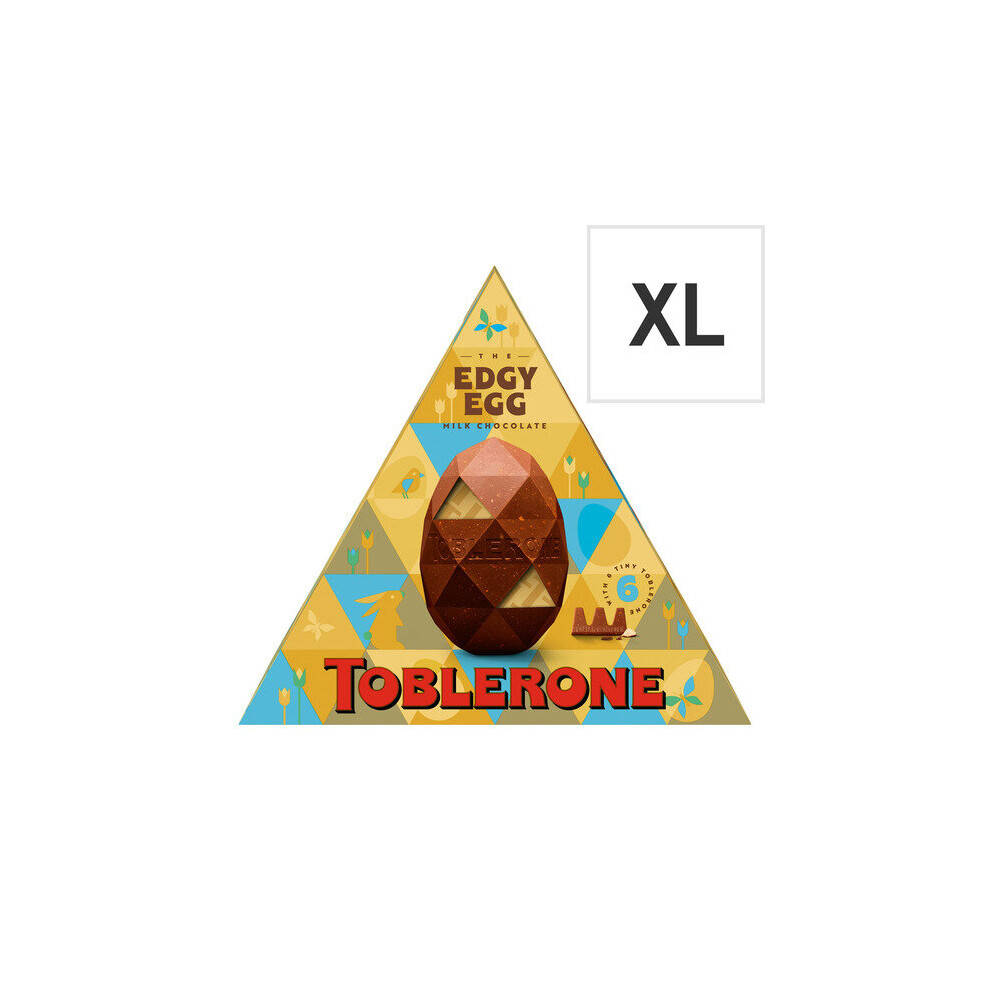 (Pack Of 6) Toblerone The Edgy Milk Chocolate Easter Egg 298G