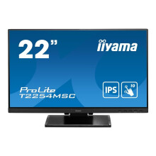 iiyama ProLite T2254MSC-B1AG - LED monitor - 22" (21.5" viewable) - touchscreen - 1920 x 1080 Full HD (1080p) @ 60 Hz -