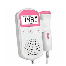Portable Fetal Heart Rate Monitor for Baby – LCD Display, Ultrasonic Doppler, 2.5MHz Probe, Real-Time 50-210 BPM