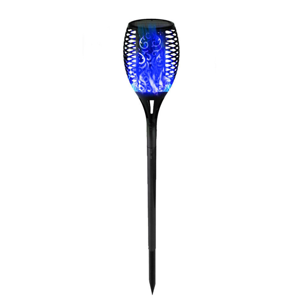 ( Blue Light) Solar Flickering Flame Effect Torch Lights Outdoor Garden LED Stake Lamp