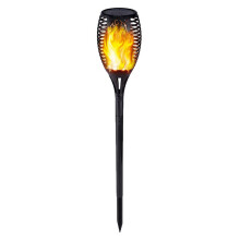 ( Yellow Light) Solar Flickering Flame Effect Torch Lights Outdoor Garden LED Stake Lamp