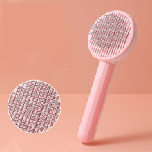 (  pink) Hair Removal Pet Hair Cleaner Steel Needle Combs Hair Brush Cat Dog Comb