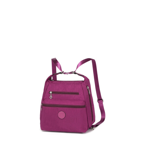 (Purple) Three Way Multipurpose Casual Shoulder Bag 2