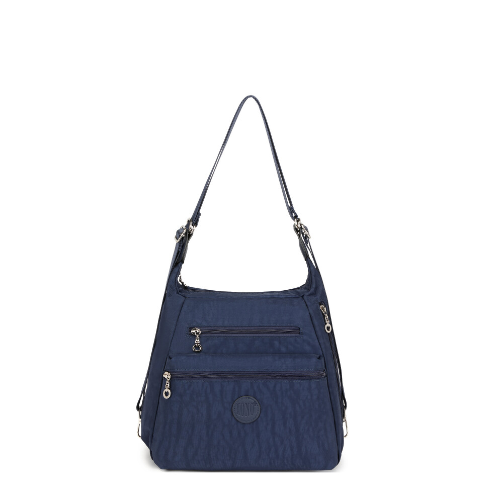 (Navy) Miss LuLu  Three Way Multipurpose Casual Shoulder Bag