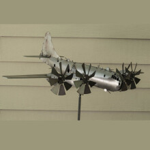 ( #1 41*30*8cm) Super Fortress Aircraft Wind Spinner Metal Windmill Outdoor Sculpture