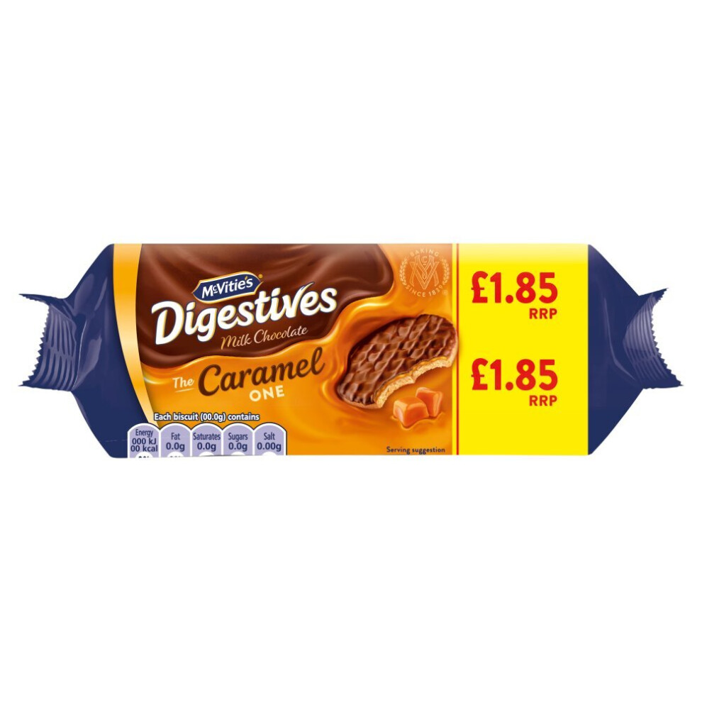 Mcvities Chocolate Caramel Digestive 250g (Pack of 12)