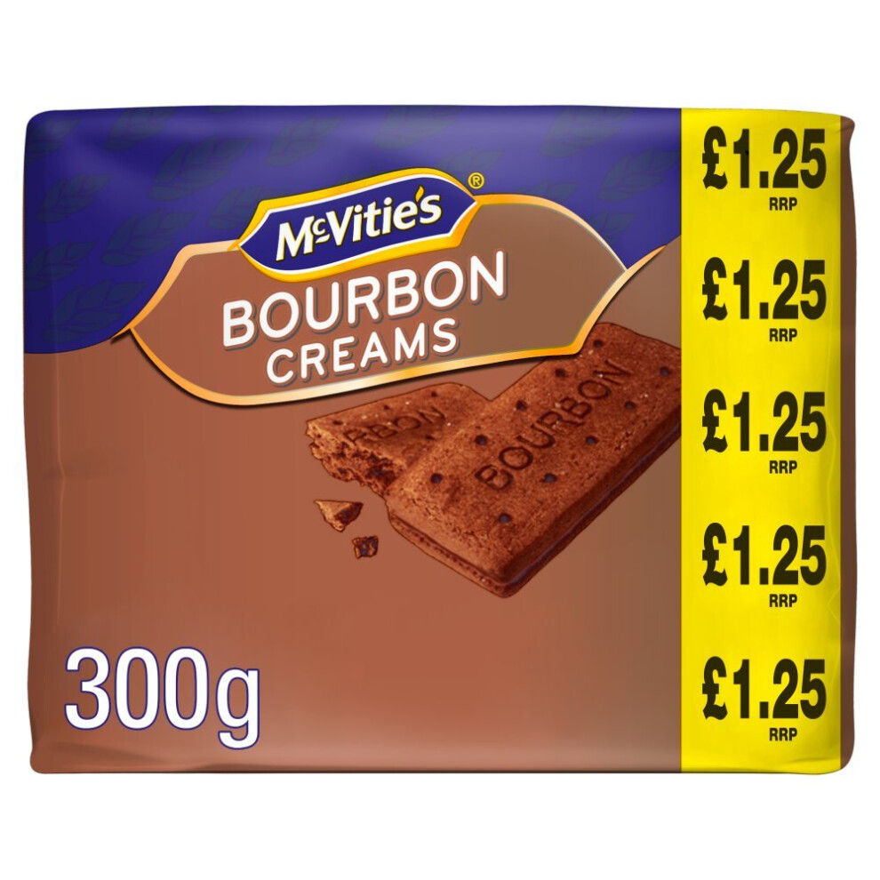 Mcvities Bourbon Creams 300g (Pack of 8)