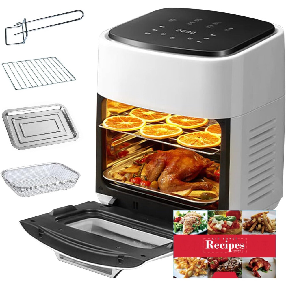 FYMNSI Three Floors Visual Air Fryer 15L Capacity Oil-free Smart Oven