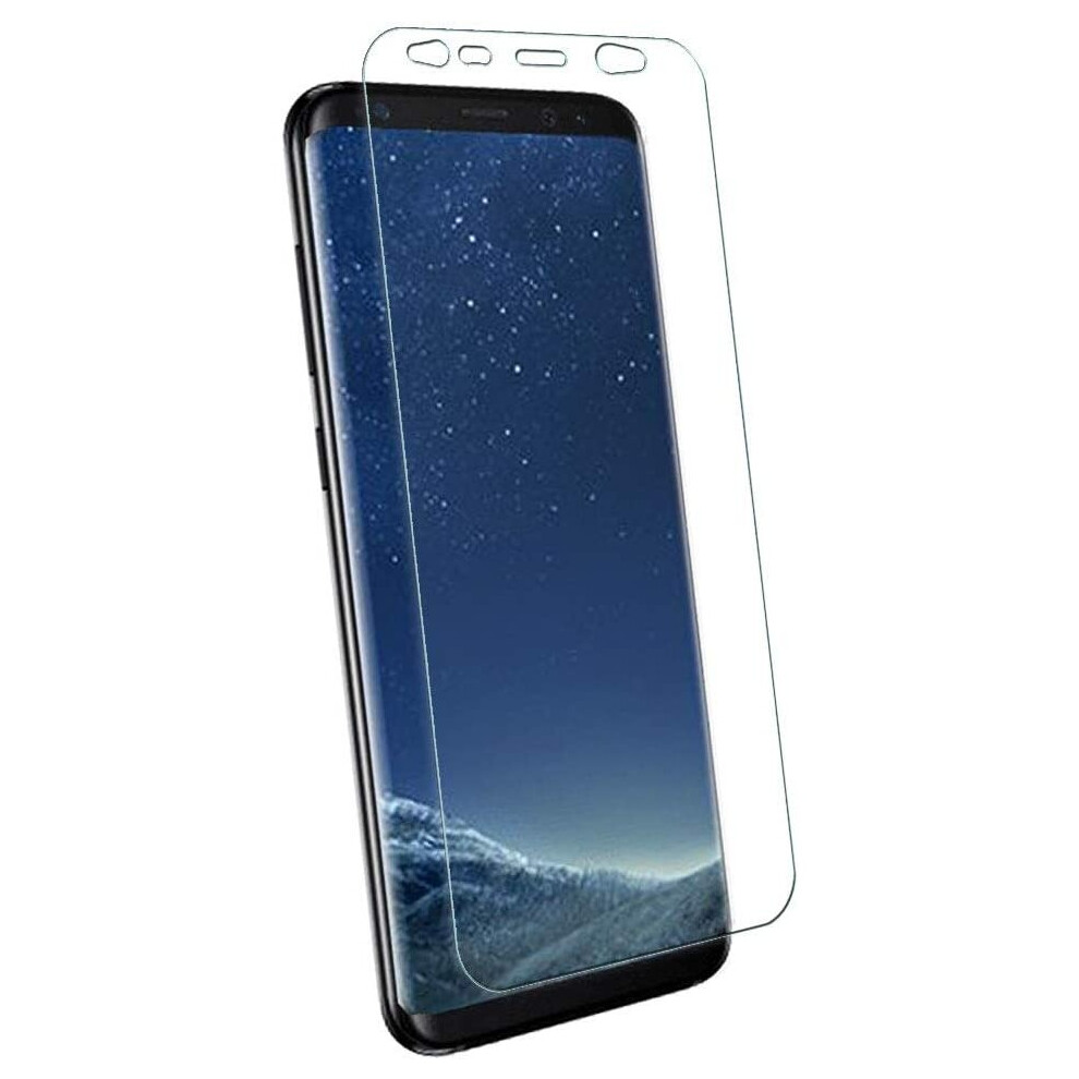 TECHGEAR Screen Protector to fit Samsung Galaxy S8, S9 [ghostSHIELD Edition] Flexible TPU Screen Protector with Full Screen Coverage inc Curved Screen