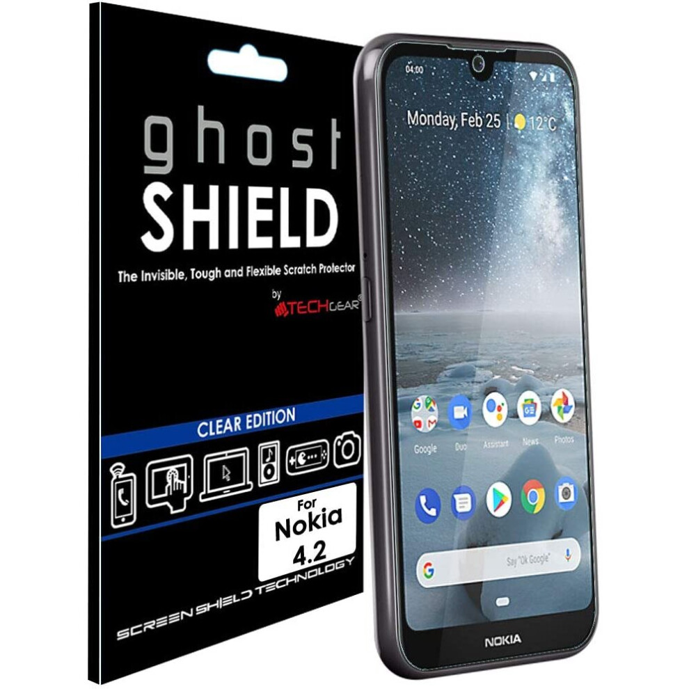 Techgear [Pack Of 3] Screen Protectors For Nokia 4.2 [Ghostshield Edition] Reinforced Tpu Film Screen Protector With Full Screen Coverage Inc