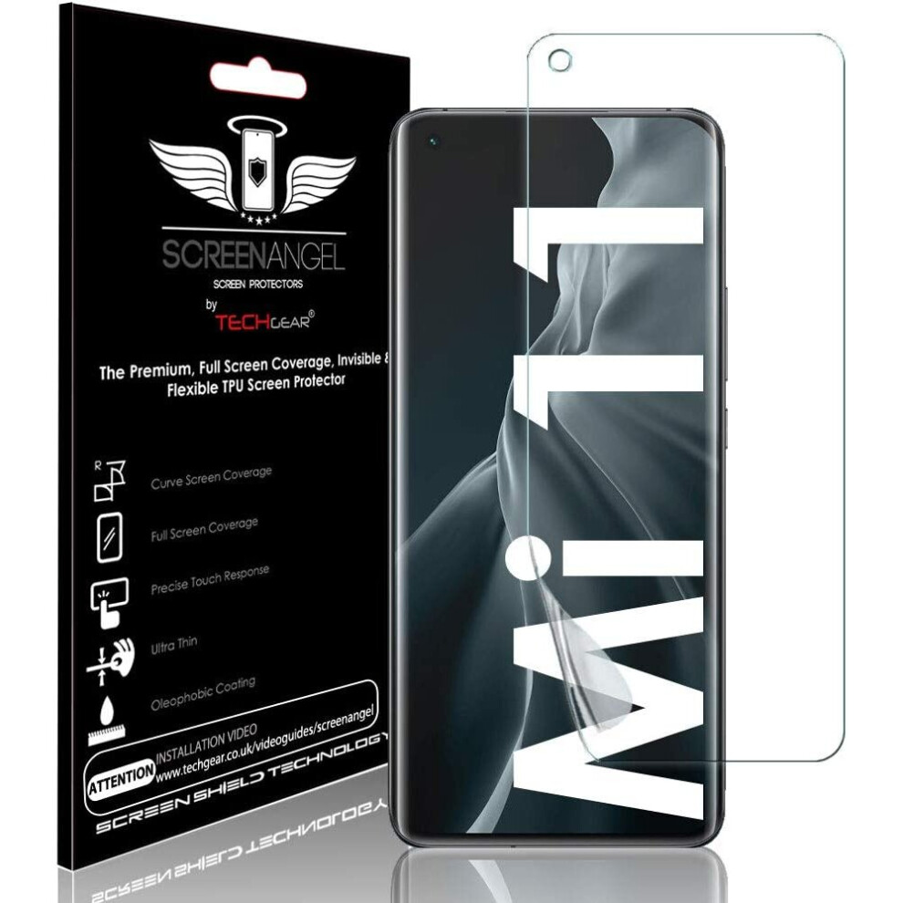 Photos - Protective film / glass TECHGEAR Screen Protector fits Xiaomi Mi 11 5G  [Case Friendly] [Bubble Free] [FULL Screen Coverage] T[Screen Angel Edition]