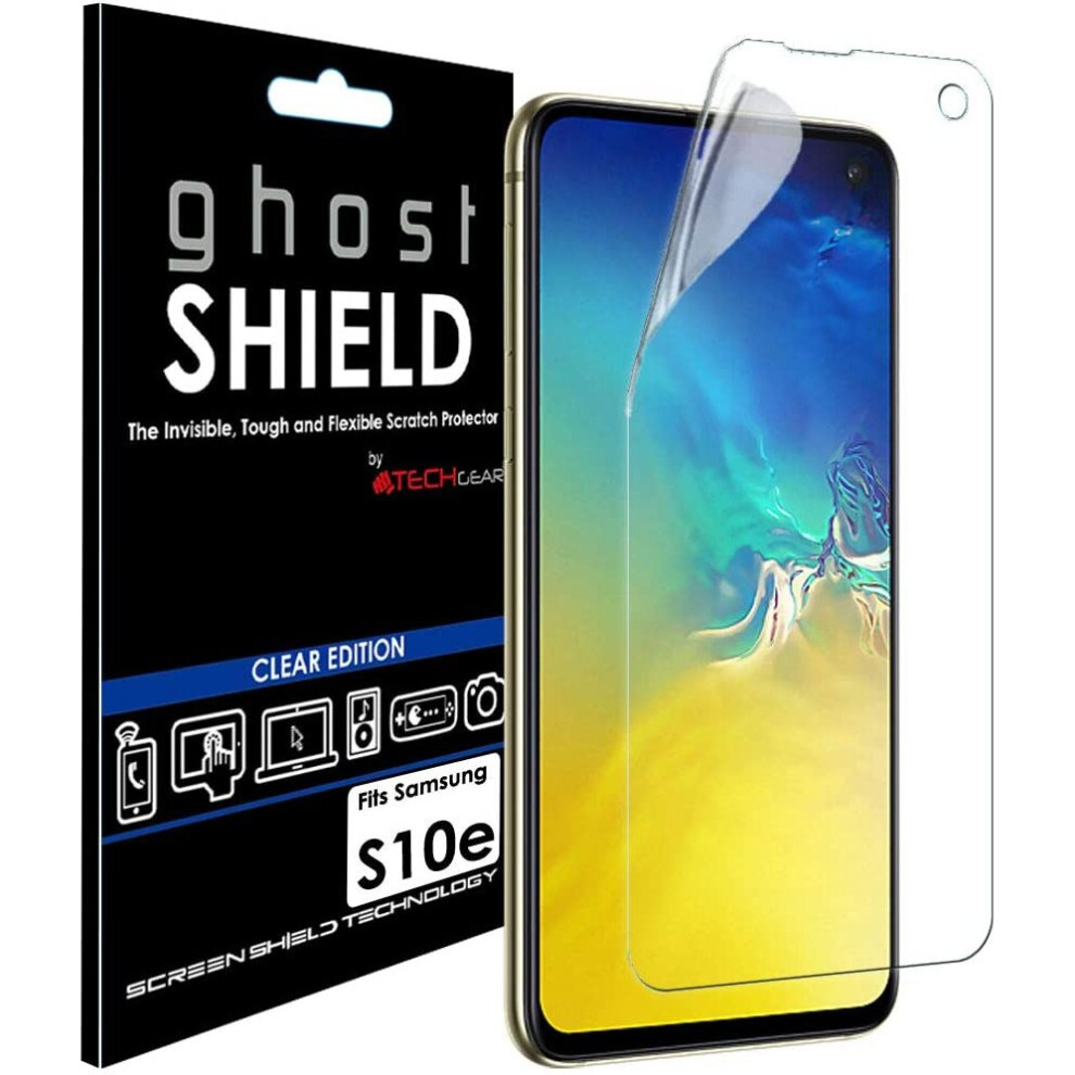 TECHGEAR Screen Protector fits Samsung Galaxy S10e [ghostSHIELD Edition] Genuine Reinforced TPU film Screen Protector s [FULL Screen Coverage]