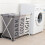 Living And Home Aluminium Foldable Laundry Sorter Triple Section Light & Dark Colour 2