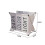 Living And Home Aluminium Foldable Laundry Sorter Triple Section Light & Dark Colour 6