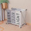 Living And Home Aluminium Foldable Laundry Sorter Triple Section Light & Dark Colour 1