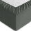 (Double, Charcoal) Poly Cotton Fitted Bed Sheet 25cm Deep Luxury Soft 3