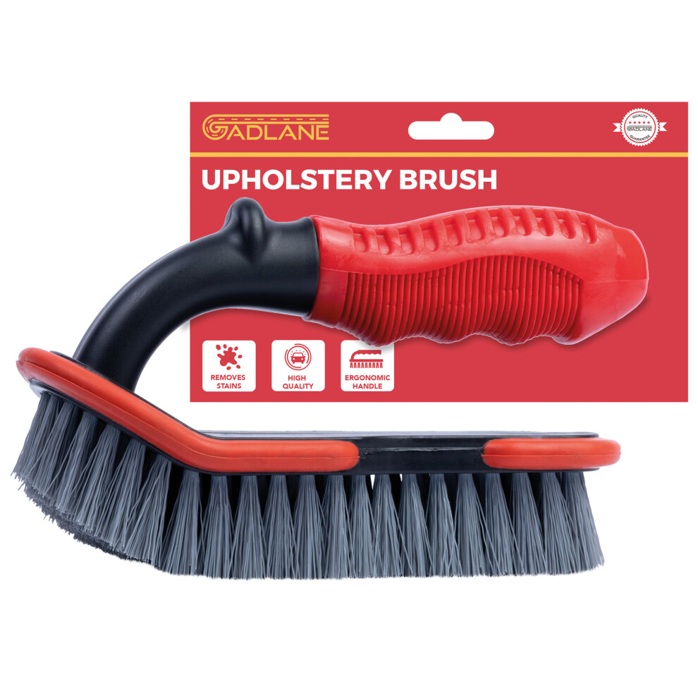 Gadlane Car Seat Carpet Upholstery Brush Cleaner Handle Interior Stiff Bristle 745499646284