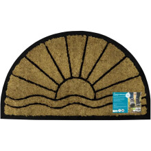 JVL Comfort Halfmoon Coir Tuffscrape, 40x70cm, Sunset