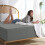 (Double, Grey) Poly Cotton Fitted Bed Sheet 25cm Deep Luxury Soft 2