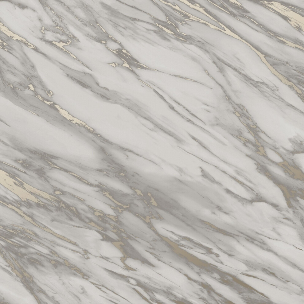 (Grey 284378) Rasch Realistic Marble Effect Metallic Wallpaper 5901638011718