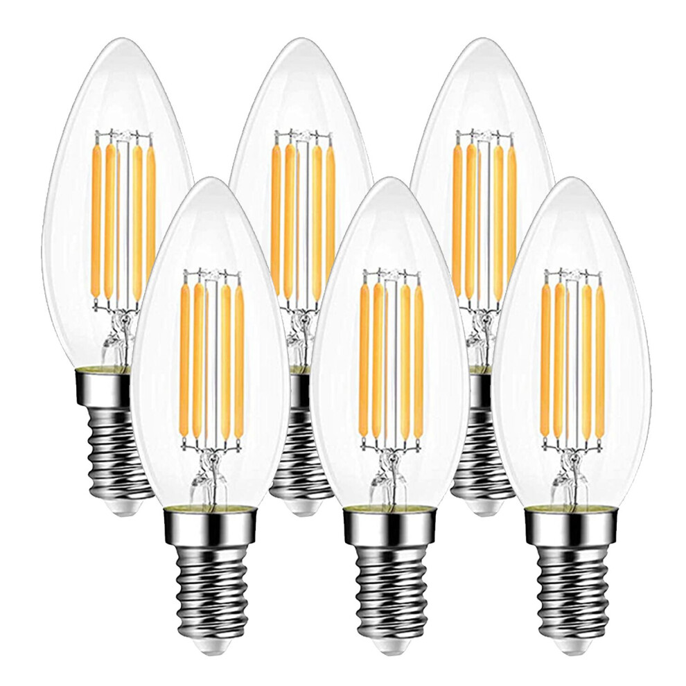 4W LED Candle Bulb E14, Daylight 6500K (pack of 6)