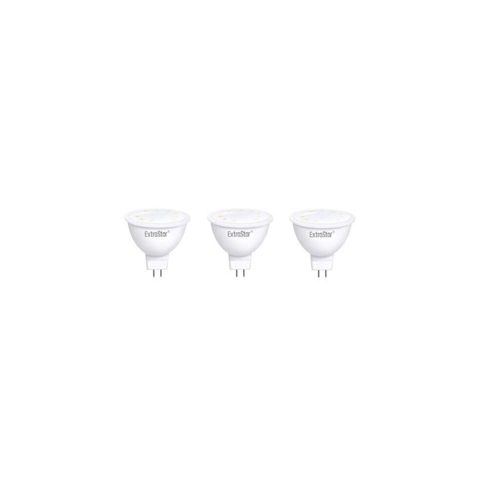 ExtraStar 6W LED Light Bulb MR16, 6500K Daylight (Pack of 3)