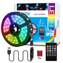 ExtraStar LED Strips Light with remote control, USB powered, Length:3M