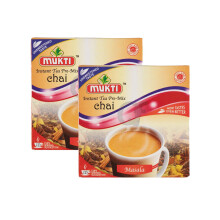(Pack of 2) Mukti Masala Tea Unsweetened 140g- Instant Pre-Mix
