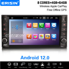 8-Core Android 12 Car Stereo Satnav Toyota RAV4 Prado Corolla Vios Hilux 4Runner CarPlay DAB+ BT 5.0