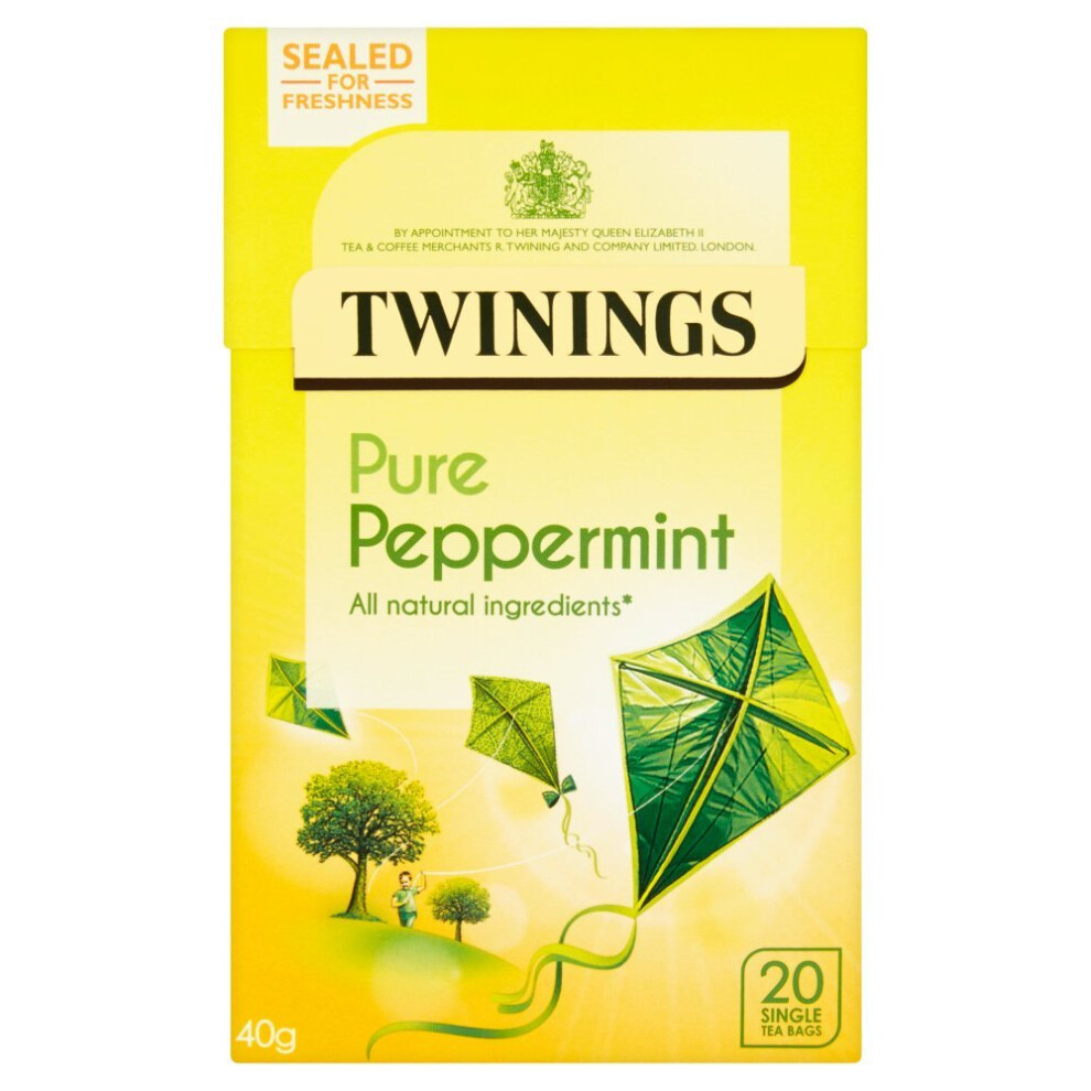Twinings Pure Peppermint Tea Bags 20S (Pack Of 8)