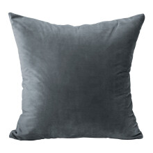 (18 x 18 inches (45 x 45 cm), Dark Grey) Plush Velvet Soft Cushion Covers Throw Pillow Case