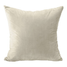 (20 x 20 inches (50 x 50 cm), Cream) Plush Velvet Soft Cushion Covers Throw Pillow Case