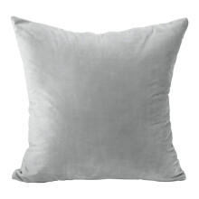 (18 x 18 inches (45 x 45 cm), Silver) Plush Velvet Soft Cushion Covers Throw Pillow Case